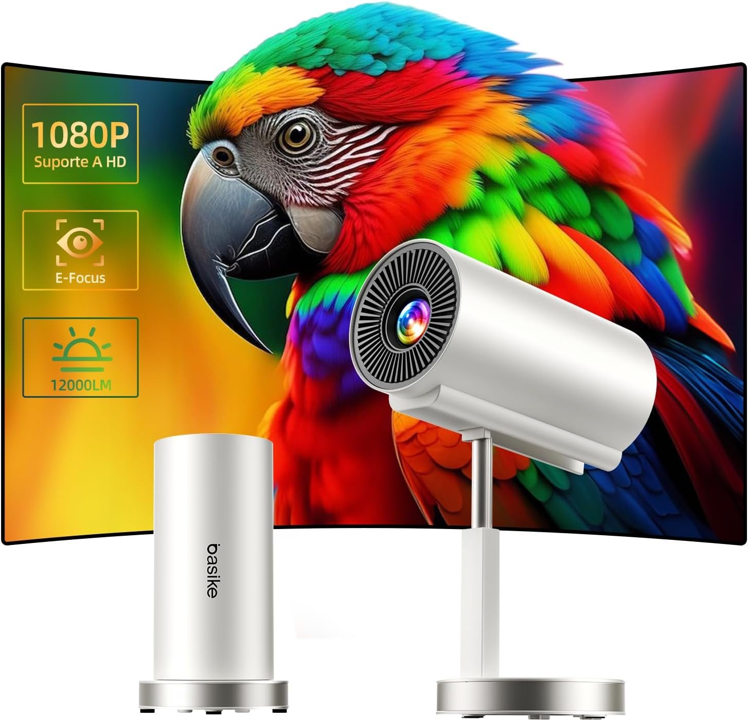 Mini Projetor Portátil: Transforme Qualquer Lugar em uma Tela de Cinema